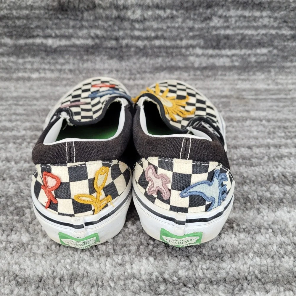 Vans Skate Era Skateistan Checkerboard Skater Slip-on‎ Shoes Men Sz 7 Women 8.5